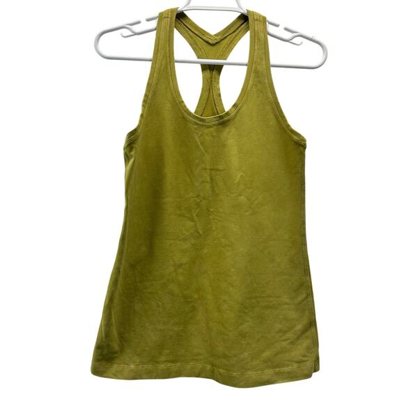 Lululemon Cool Racerback Tee Green 8 - Picture 1 of 6